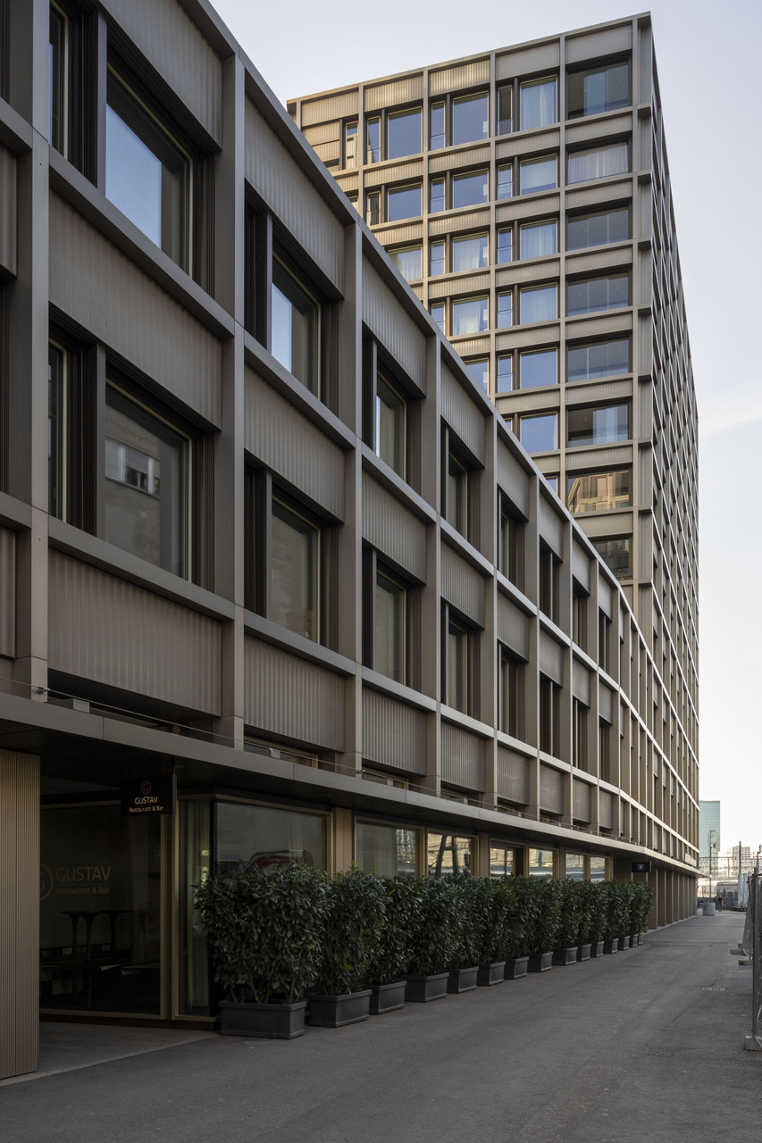 Haus G. an der Europaallee in Zuerich, Aussenaufnahme